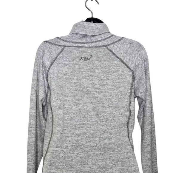 Kuhl Lea Sweater Size Medium Pullover Gray Funnel Neck - Picture 4 of 7